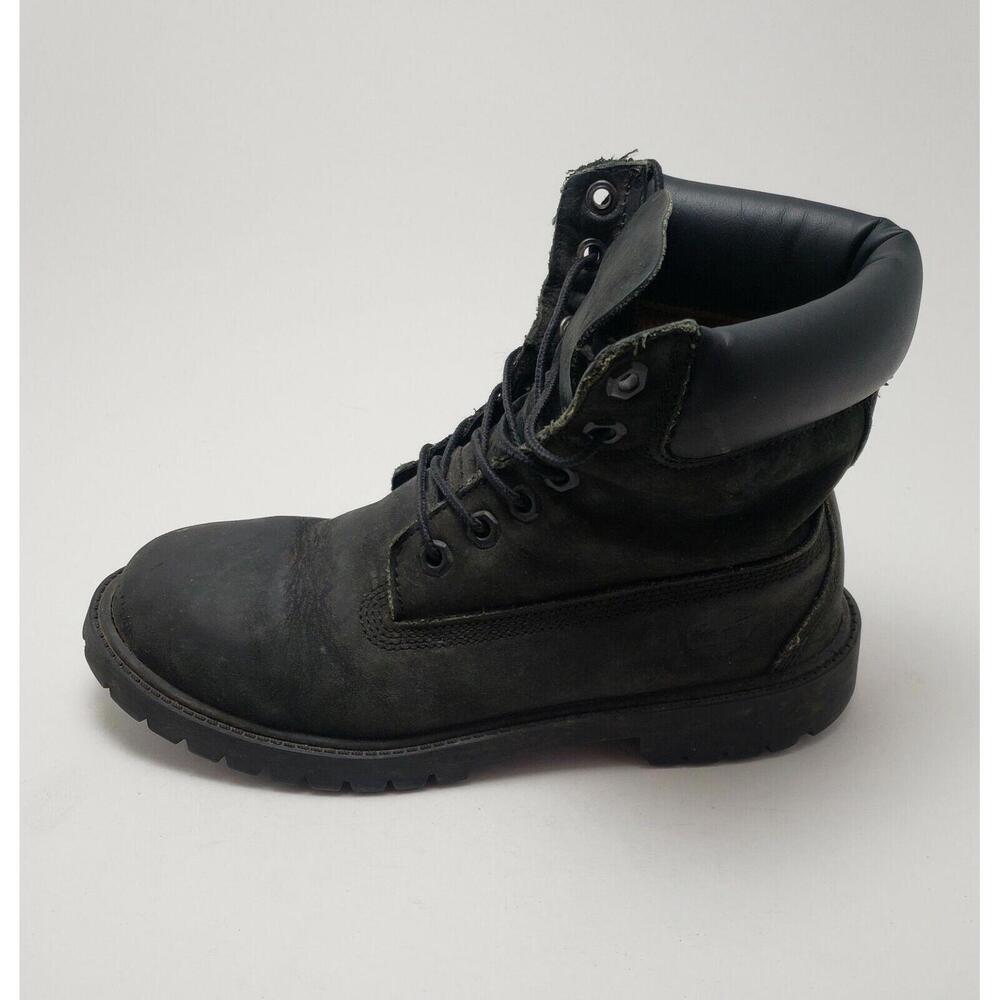 Mens Timberland 6 Inch Premium Waterproof Suede Boots Black M 12907 Size 6 - Picture 2 of 8